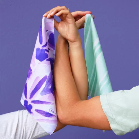 coffret-mouchoirs-en-tissu-violet-vert