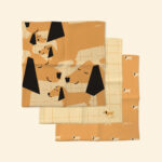 Coffret trio - Mouchoirs en tissu enfants (orange)