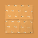 Mouchoir en tissu enfant - Émile (orange)