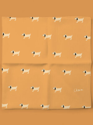 Mouchoir en tissu enfant - Émile (orange)