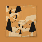 Mouchoir en tissu enfant - Henry (orange)