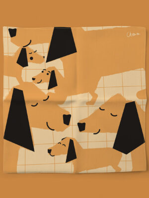 mouchoir-en-tissu-enfant-orange-henry