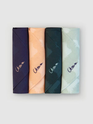 Coffret quatro - Mouchoirs en tissu Georges