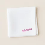 Mouchoir en tissu brodé - Personnalisable