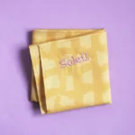 Mouchoir en tissu brodé - Niki "Soleil"