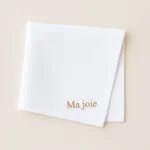 Mouchoir en tissu brodé - Personnalisable